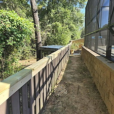 Shadowbox-Fence-with-Top-Rail-Steel-Frame-Gates-Pensacola-FL 0